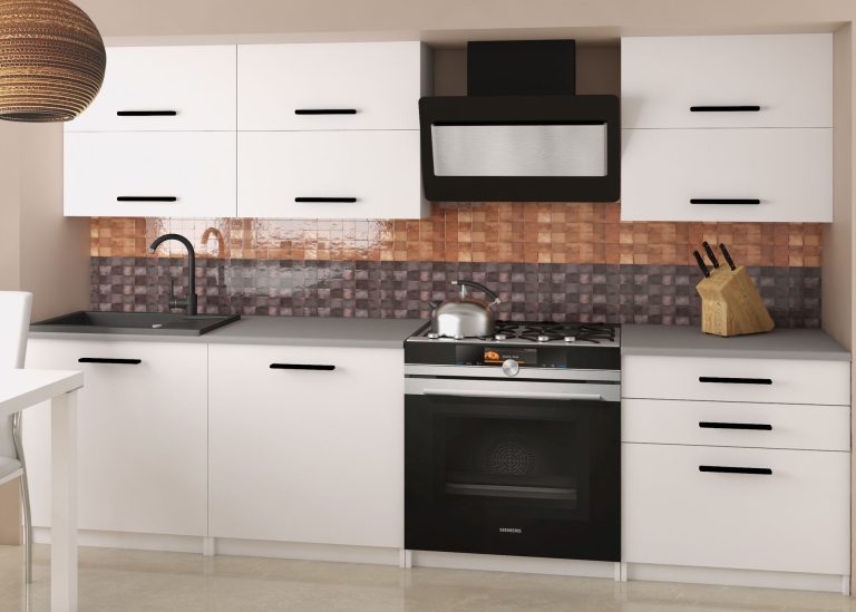 Mobili da cucina 180 cm bianchi opachi senza piano di lavoro Produttore TOR PRIMERA2/2/WT/WT/BB/B1