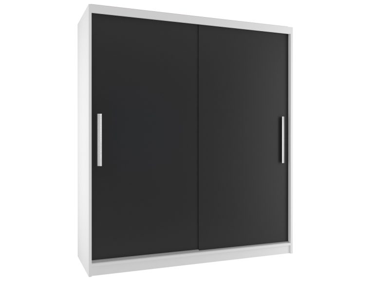 Armadio scorrevole 133 cm nero ebano scuro Produttore SI SZP2/2/W/B/0/AL