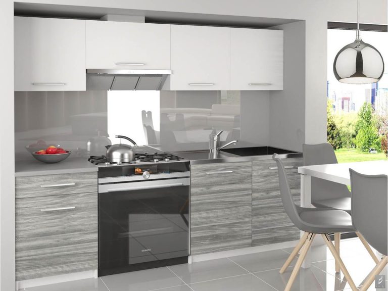 Mobili da cucina 180 cm bianchi opachi grigio antracite grafite senza piano di lavoro Produttore TOR SUPERUNIQA3/3/WT/WTGW1/BB/E