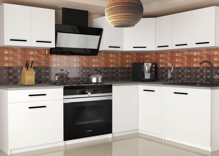 Mobili da cucina 300 cm bianchi opachi senza piano di lavoro Produttore TOR ARMIN2/1/WT/WT/BB/B1