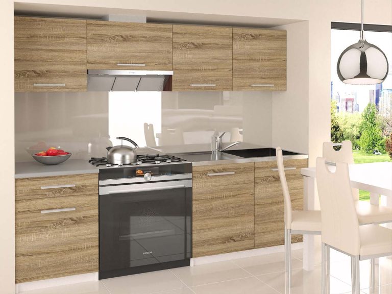 Mobili da cucina 180 cm in rovere Wotan rovere Sonoma senza piano di lavoro Produttore TOR SUPERUNIQA3/3/WT/DS/BB/E