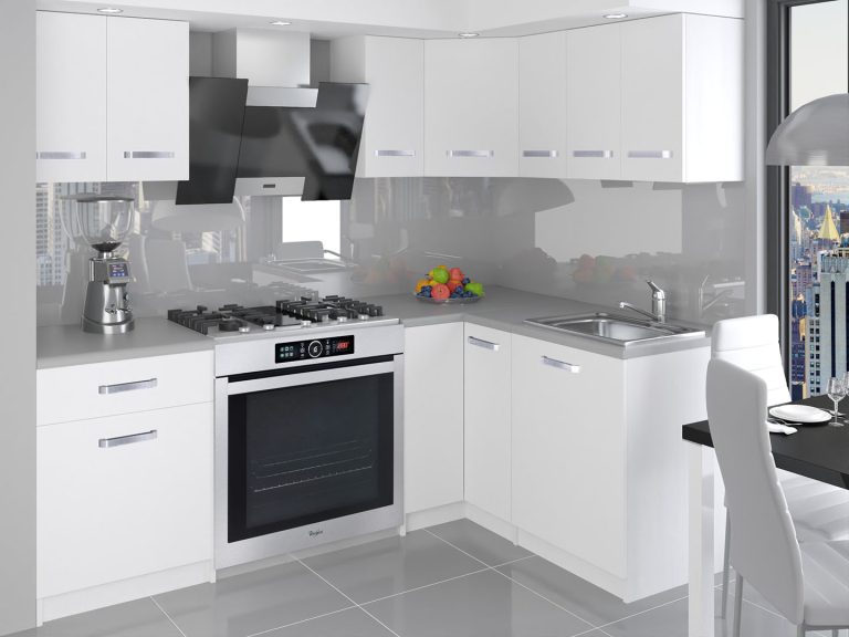 Mobili da cucina 300 cm bianchi opachi senza piano di lavoro Produttore TOR ARMIN2/1/WT/WT/BB/B1
