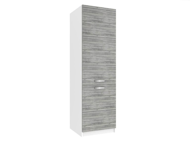 Mobile da cucina alto Belini per frigorifero da incasso 60 cm grigio antracite Glamour Wood Produttore TOR SSL60/1/WT/GW/0/U

