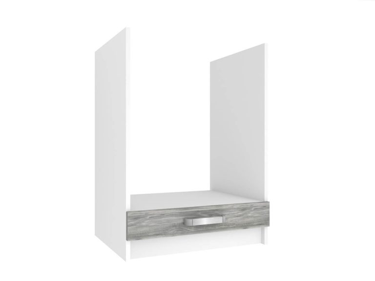 Mobile da cucina Belini inferiore per forno da incasso 60 cm grigio antracite Glamour Wood senza piano di lavoro Produttore TOR SDP60/0/WT/GW/0/U

