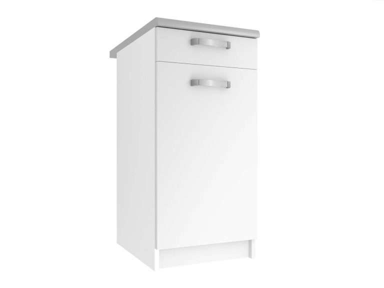 Mobile da cucina Belini inferiore con cassetti 40 cm bianco opaco con piano di lavoro Produttore TOR SDSZ1-40/1/WT/WT/0/U
