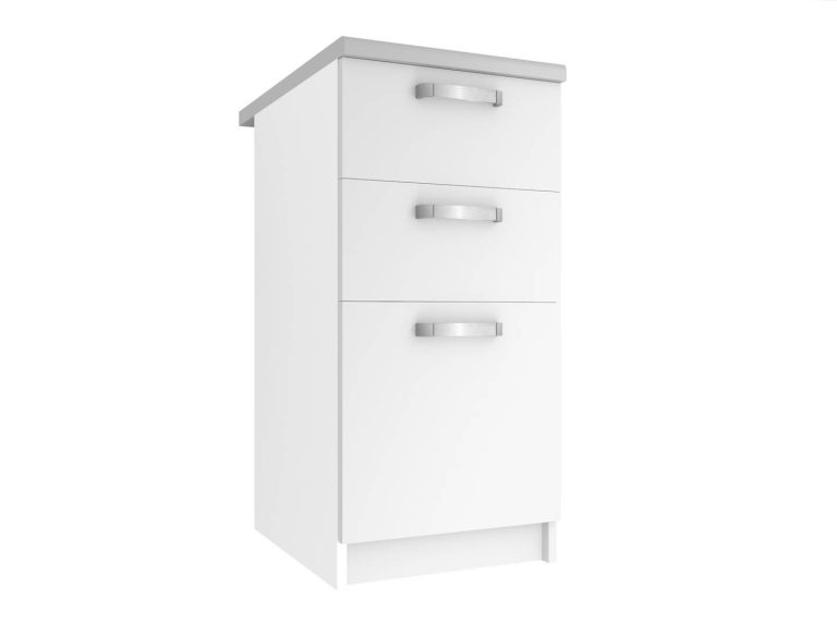 Mobile da cucina Belini inferiore con cassetti 40 cm bianco opaco senza piano di lavoro Produttore TOR SDSZ40/0/WT/WT/BB/U