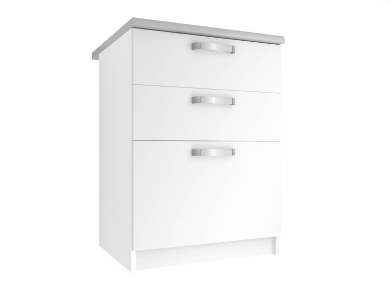 Mobile da cucina Belini inferiore con cassetti 60 cm bianco opaco con piano di lavoro Produttore TOR SDSZ60/0/WT/WT/0/U
