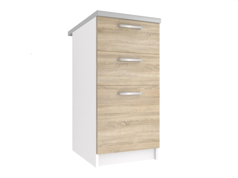 Mobile da cucina Belini inferiore con cassetti 40 cm rovere sonoma senza piano di lavoro Produttore TOR SDSZ40/1/WT/DS/BB/E