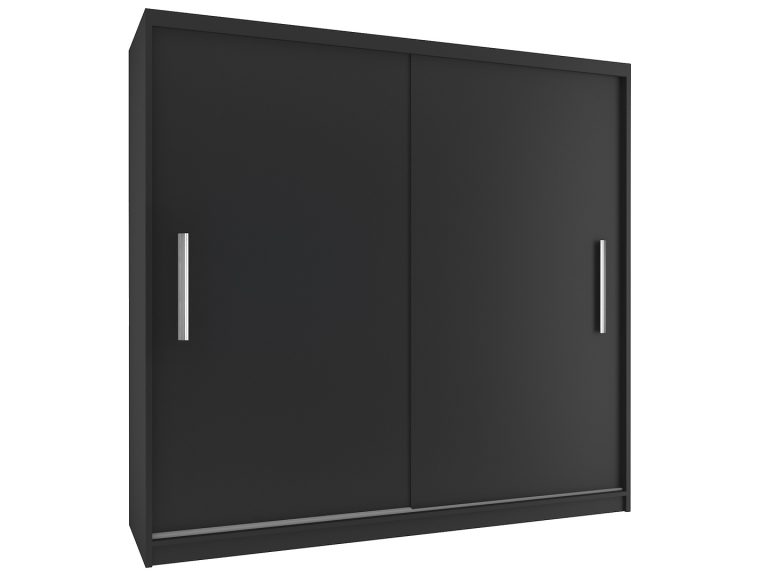 Armadio scorrevole 200 cm nero ebano scuro Produttore SI SZP1/2/B/B/0/AL