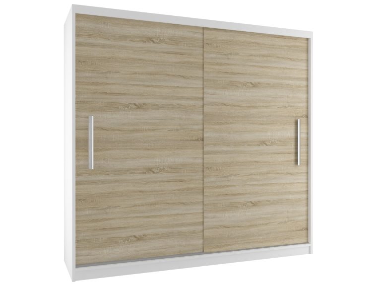Armadio scorrevole 200 cm in rovere Wotan rovere Sonoma Produttore SI SZP1/2/W/DS/0/AL