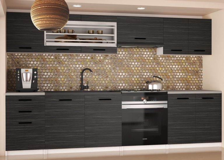 Mobili da cucina 240 cm nero ebano scuro senza piano di lavoro Produttore TOR MARIKA2/4/WT/HK/BB/B1