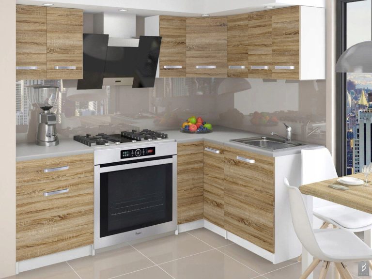 Mobili da cucina 300 cm in rovere Wotan rovere Sonoma senza piano di lavoro Produttore TOR ARMIN2/1/WT/DS/BB/B1