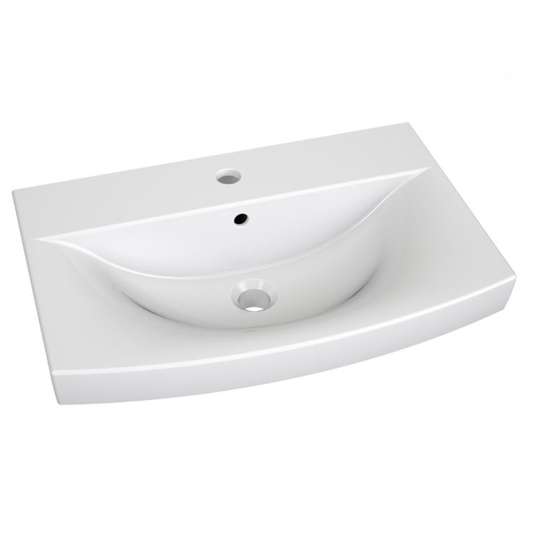 Mobile da bagno con lavabo e specchio bianco opaco – Produttore ROD PRIMO M 5/0/W/W/0/ZINC