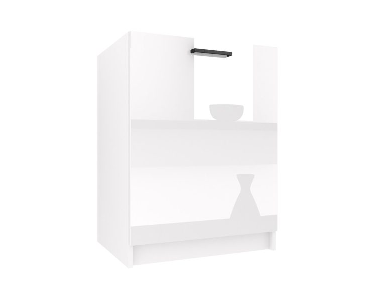 Mobile da cucina Belini con lavello 60 cm bianco lucido senza piano di lavoro Produttore INF SDZ60/0/WT/W/0/B1
