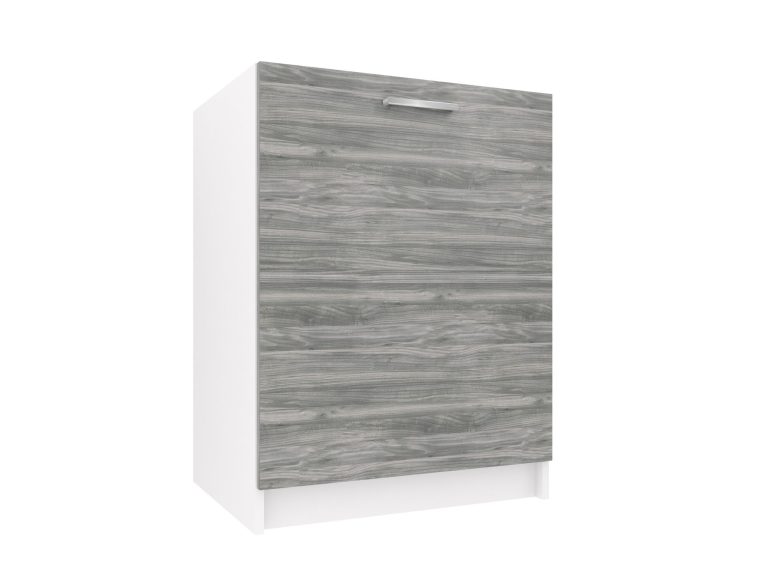 Mobile da cucina Belini con lavello 60 cm grigio antracite Glamour Wood senza piano di lavoro Produttore TOR SDZ60/0/WT/GW/0/E
