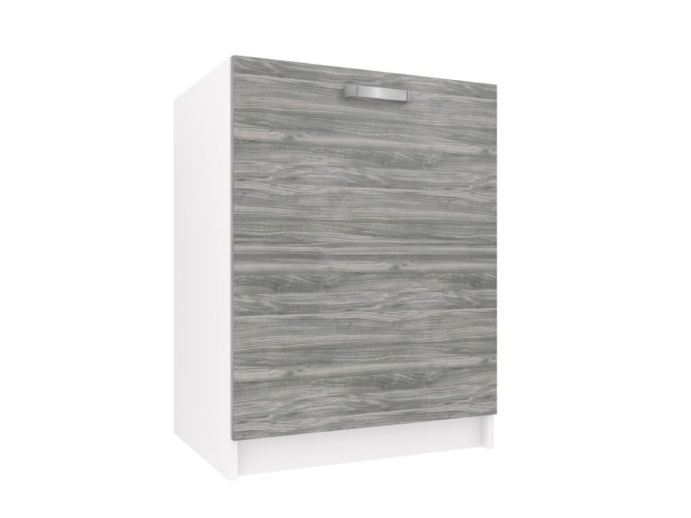 Mobile da cucina Belini con lavello 60 cm grigio antracite Glamour Wood senza piano di lavoro Produttore TOR SDZ60/0/WT/GW/0/U
