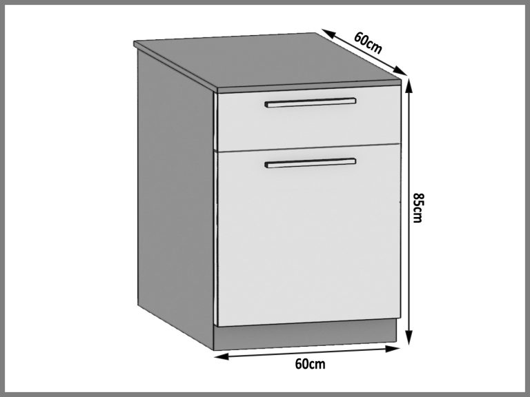 Mobile da cucina Belini inferiore con cassetti 60 cm rovere wotan senza piano di lavoro Produttore TOR SDSZ1-60/0/WT/DW/BB/B1