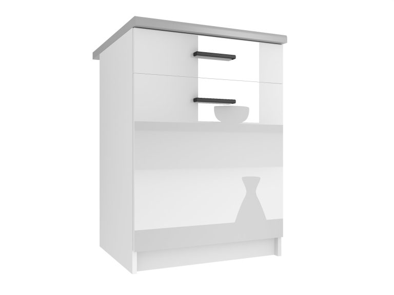 Mobile da cucina Belini inferiore con cassetti 60 cm nero lucido senza piano di lavoro Produttore INF SDSZ1-60/0/WT/W/BB/B1
