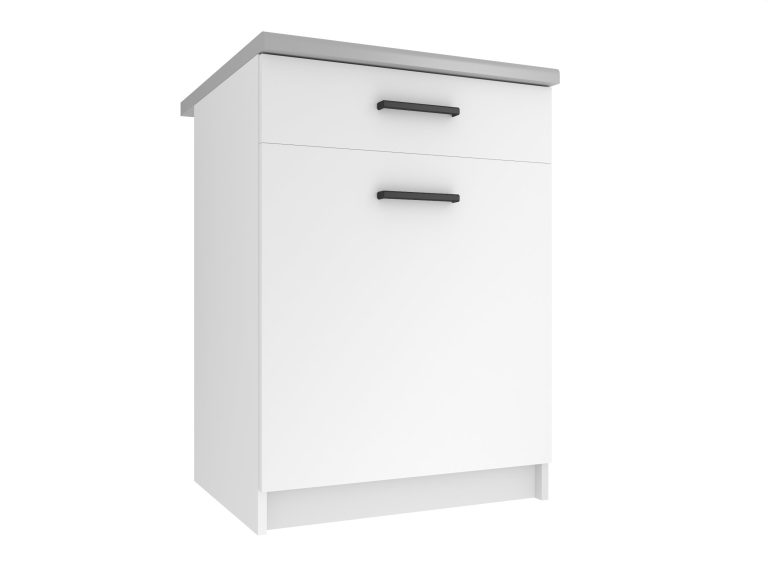 Mobile da cucina Belini inferiore con cassetti 60 cm bianco opaco senza piano di lavoro Produttore TOR SDSZ1-60/0/WT/WT/BB/B1