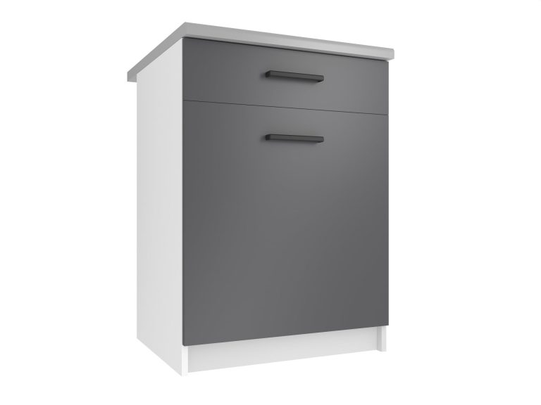 Mobile da cucina Belini inferiore con cassetti 60 cm grigio opaco con piano di lavoro Produttore TOR SDSZ1-60/0/WT/SR/0/B1
