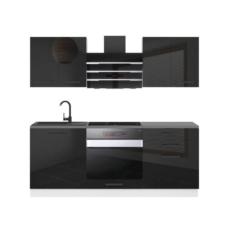 Belini Cucina Premium 180 cm nero lucido senza piano di lavoro MARY Produttore INF MARY/0/WT/B/0/B1
