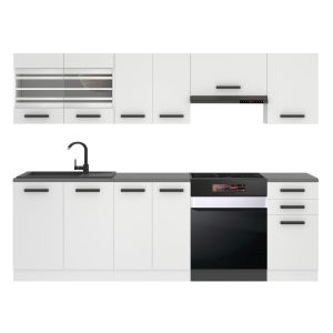 Belini Cucina Premium 240 cm bianco opaco senza piano di lavoro LILY Produttore