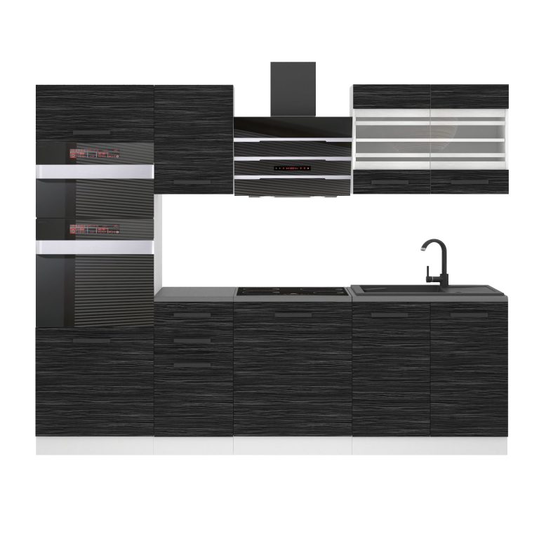 Belini Cucina Premium 240 cm royal ebony senza piano di lavoro TRACY Produttore TOR TRACY/0/WT/HK/0/B1
