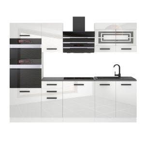 Belini Cucina Premium 240 cm bianco lucido con piano di lavoro TRACY Produttore