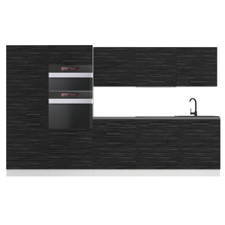  Belini  Cucina Premium 300 cm royal ebony senza piano di lavoro GRACE Produttore TOR GRACE/0/WT/HK/0/B1
