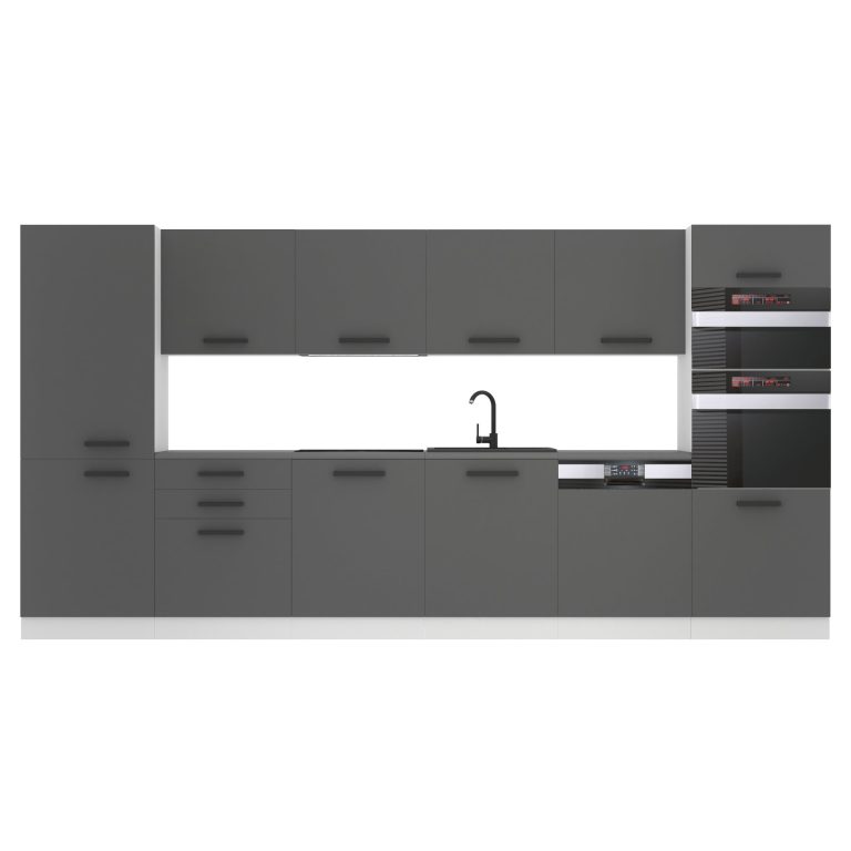 Belini Cucina Premium 360 cm grigio opaco senza piano di lavoro NAOMI Produttore TOR NAOMI/0/WT/SR/0/B1