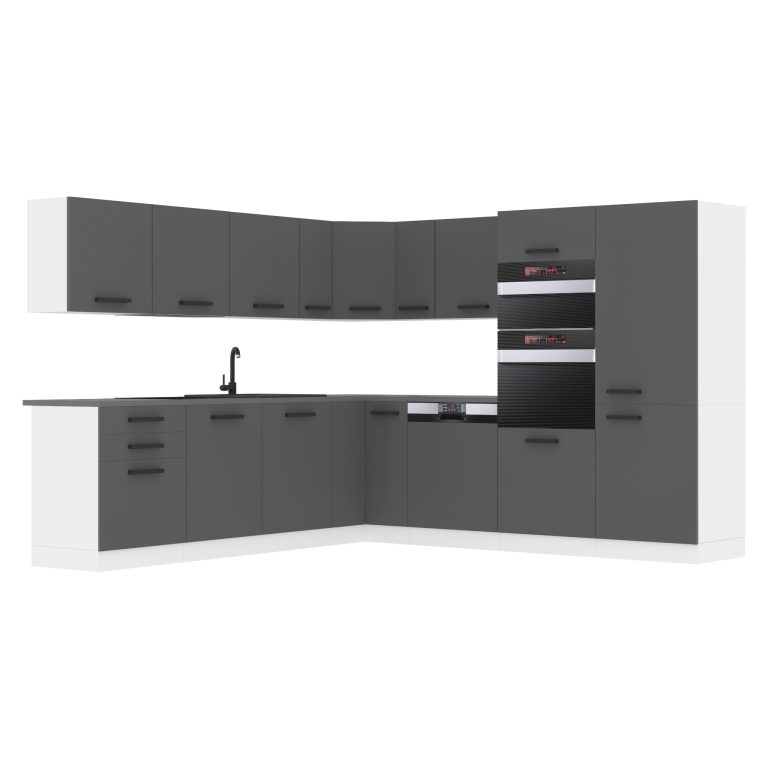 Belini Cucina Premium 540 cm grigio opaco senza piano di lavoro JANE Produttore TOR JANE/0/WT/SR/0/B1