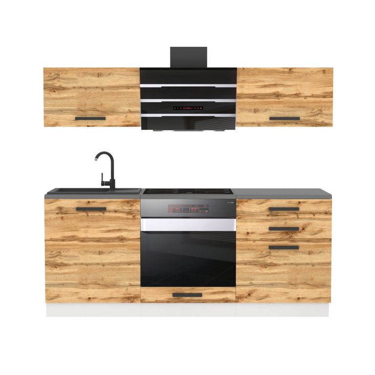 Belini Cucina Premium 180 cm rovere Wotan senza piano di lavoro SOPHIA Produttore TOR SOPHIA/0/WT/DW/0/B1