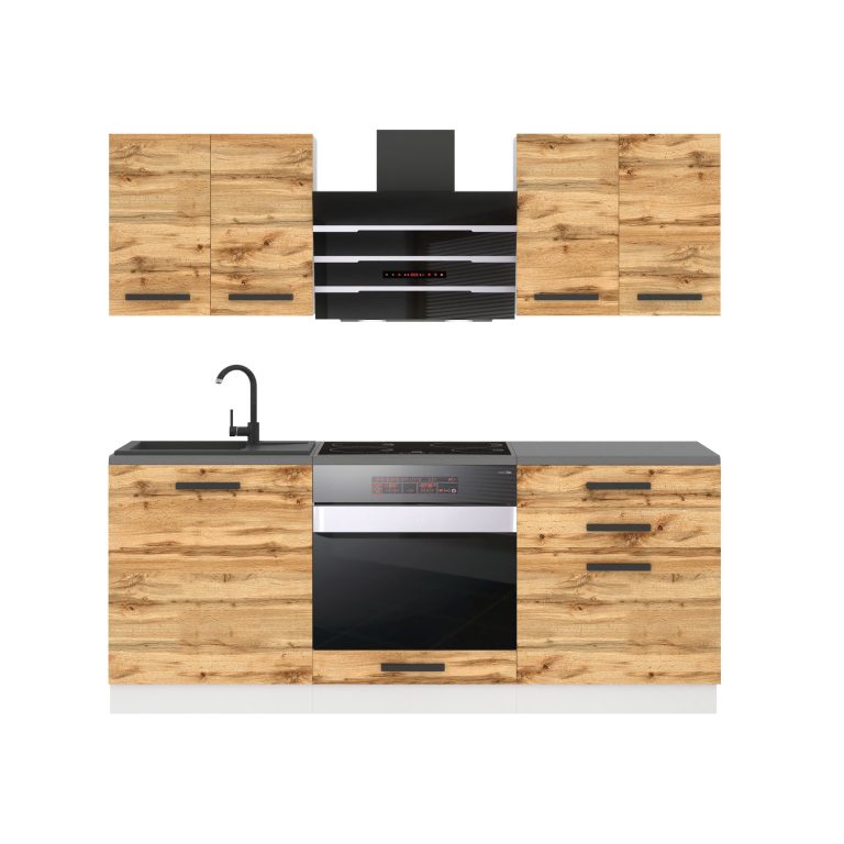 Belini Cucina Premium 180 cm rovere Wotan senza piano di lavoro MARY Produttore TOR MARY/0/WT/DW/0/B1