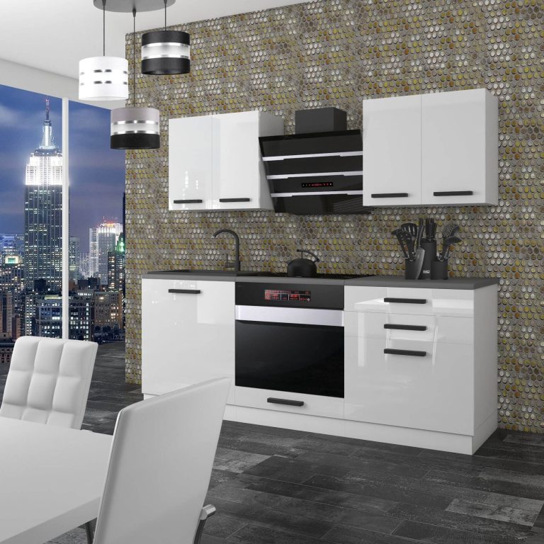Belini Cucina Premium 180 cm bianco lucido senza piano di lavoro MARY Produttore INF MARY/0/WT/W/0/B1
