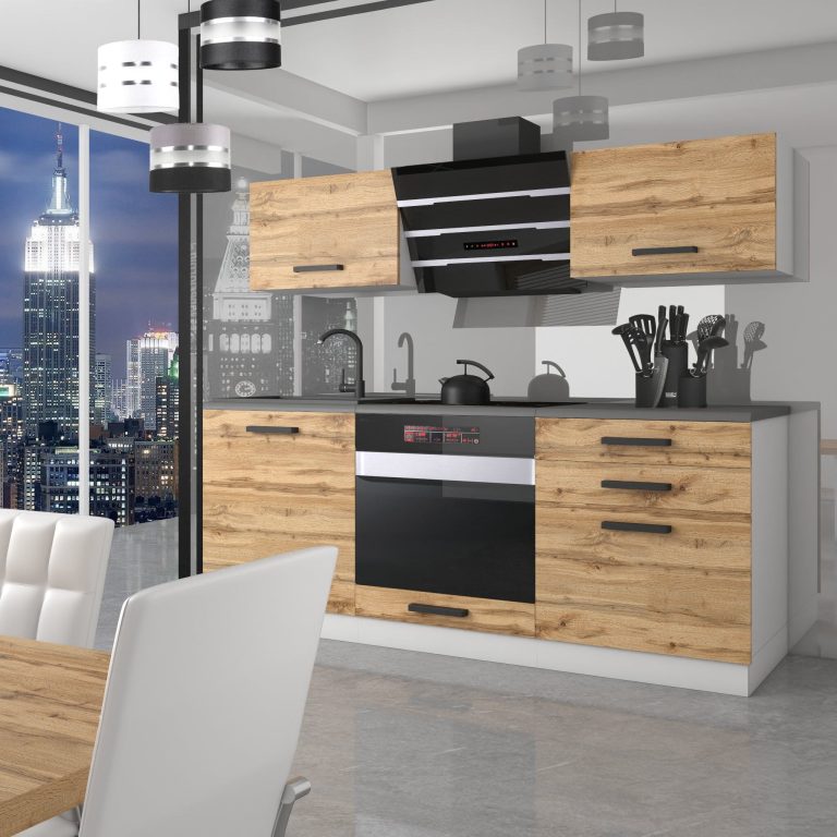 Belini Cucina Premium 180 cm rovere Wotan senza piano di lavoro SOPHIA Produttore TOR SOPHIA/0/WT/DW/0/B1