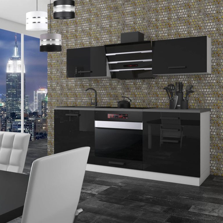 Belini Cucina Premium 180 cm nero lucido con piano di lavoro SOPHIA Produttore  INF SOPHIA/0/WT/B/B/B1