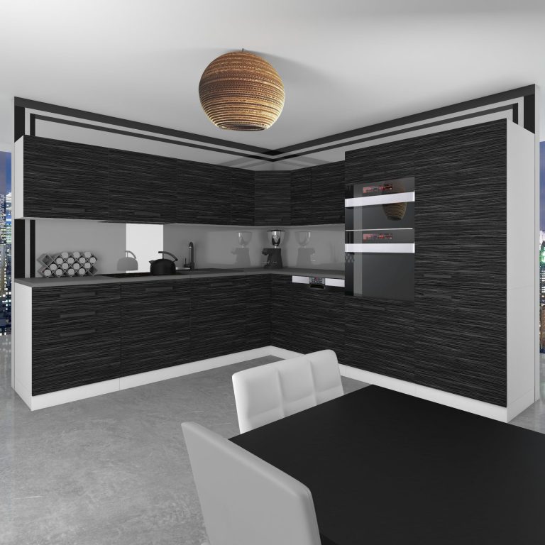 Belini Cucina Premium 540 cm royal ebony senza piano di lavoro JANE Produttore TOR JANE/0/WT/HK/0/B1