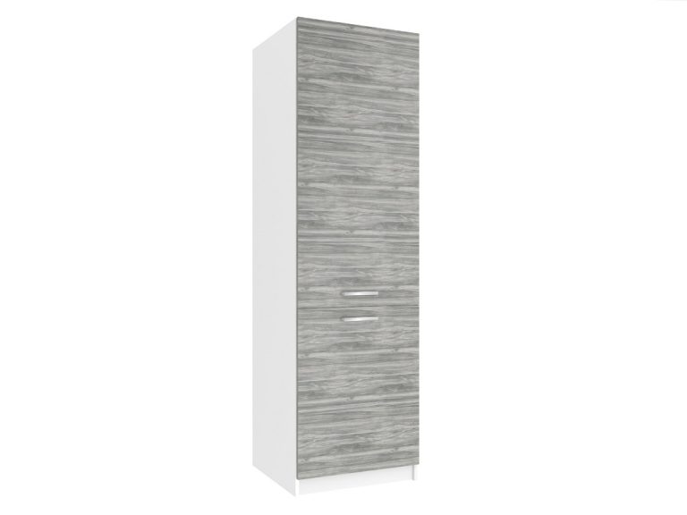 Mobile da cucina alto Belini per frigorifero da incasso 60 cm grigio antracite Glamour Wood Produttore TOR SSL60/0/WT/GW/0/E

