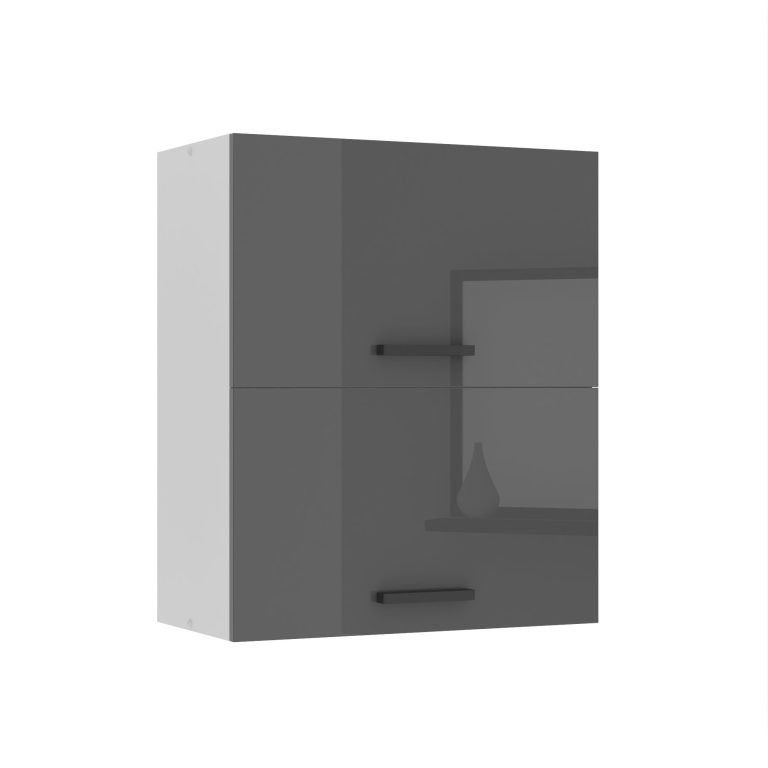 Belini Mobile da cucina Premium Versione completa superiore 60 cm grigio lucido Produttore INF SGP2-60/0/WT/S/0/B1/PP