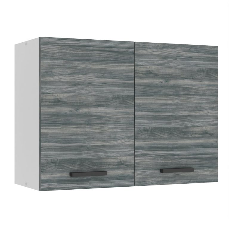 Belini Mobile da cucina Premium Versione completa superiore 80 cm Grigio Antracite Glamour Wood Produttore TOR SG80/0/WT/GW/0/B1/PP