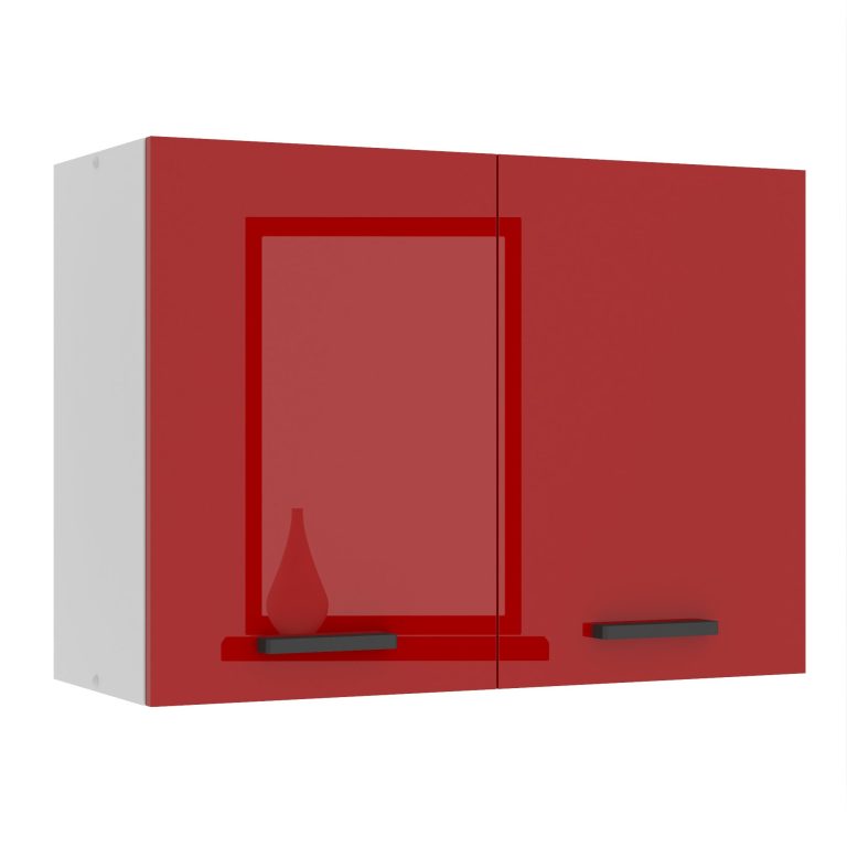 Belini Mobile da cucina Premium Versione completa superiore 80 cm rosso lucido Produttore INF SG80/0/WT/R/0/B1/PP