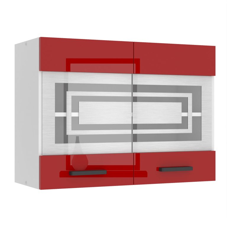 Belini Mobile da cucina Premium Versione completa superiore 80 cm rosso lucido Produttore INF SGW80/0/WT/R/0/B1/PP
