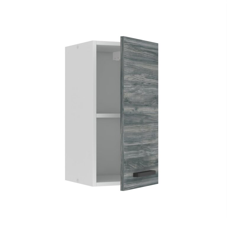 Mobile da cucina Belini Premium Versione completa superiore 30 cm Grigio Antracite Glamour Wood Produttore TOR SG30/0/WT/GW/0/B1/PP