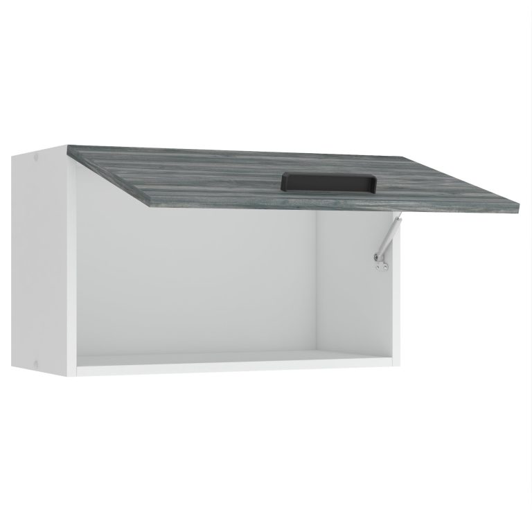 Belini Mobile da cucina per cappa aspirante Premium Versione completa superiore 60 cm Grigio Antracite Glamour Wood Produttore TOR SGP60/0/WT/GW/0/B1/PP