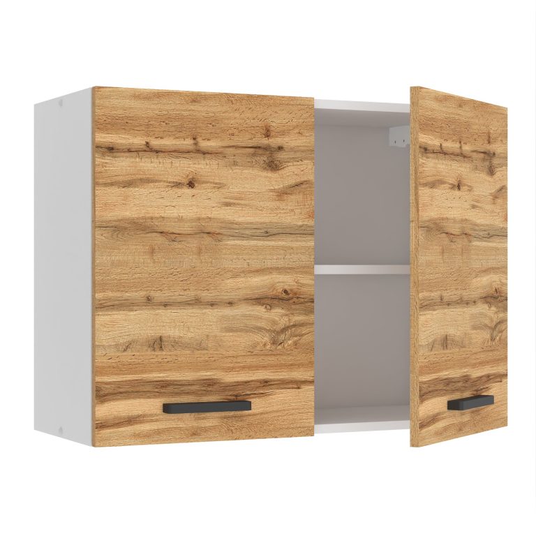 Belini Mobile da cucina Premium Versione completa superiore 80 cm rovere Wotan Produttore TOR SG80/0/WT/DW/0/B1/PP