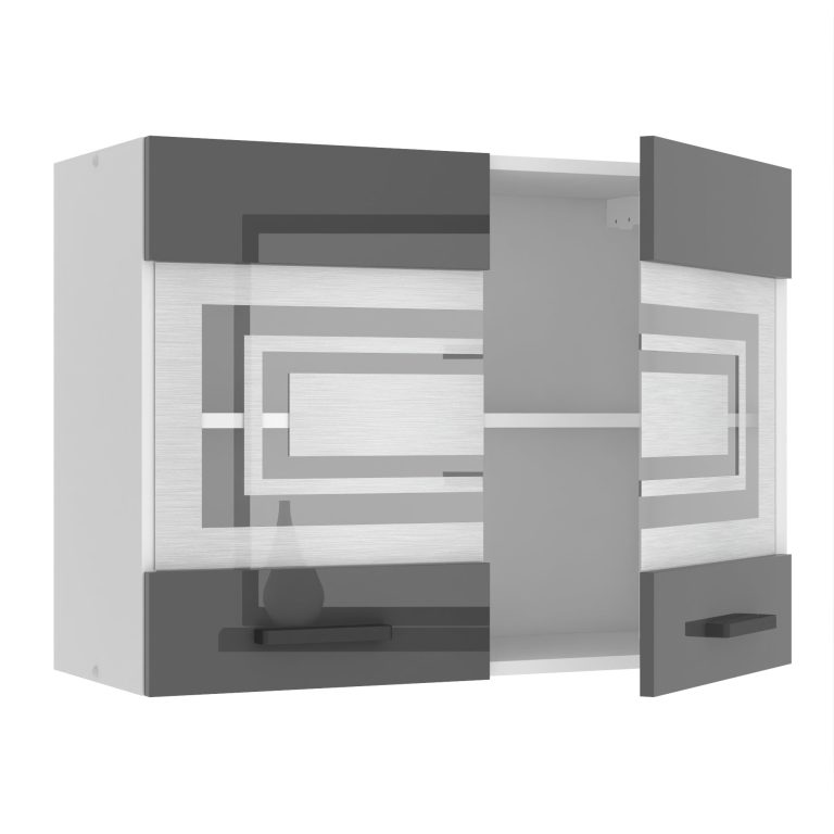 Belini Mobile da cucina Premium Versione completa superiore 80 cm grigio lucido Produttore INF SGW80/0/WT/S/0/B1/PP
