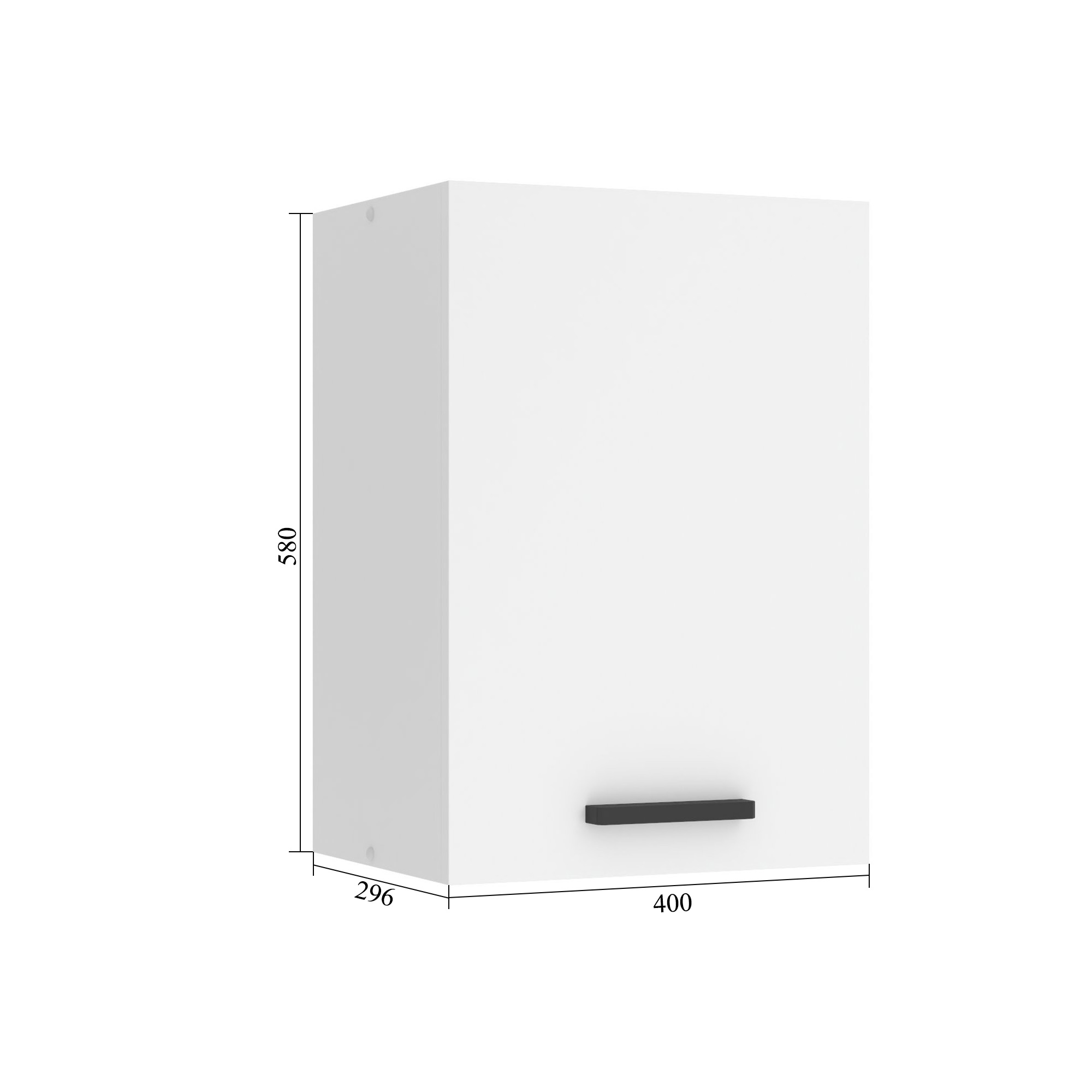 Belini Mobile da cucina Premium Versione completa superiore 40 cm Grigio Antracite Glamour Wood Produttore TOR SG40/0/WT/GW/0/B1/PP