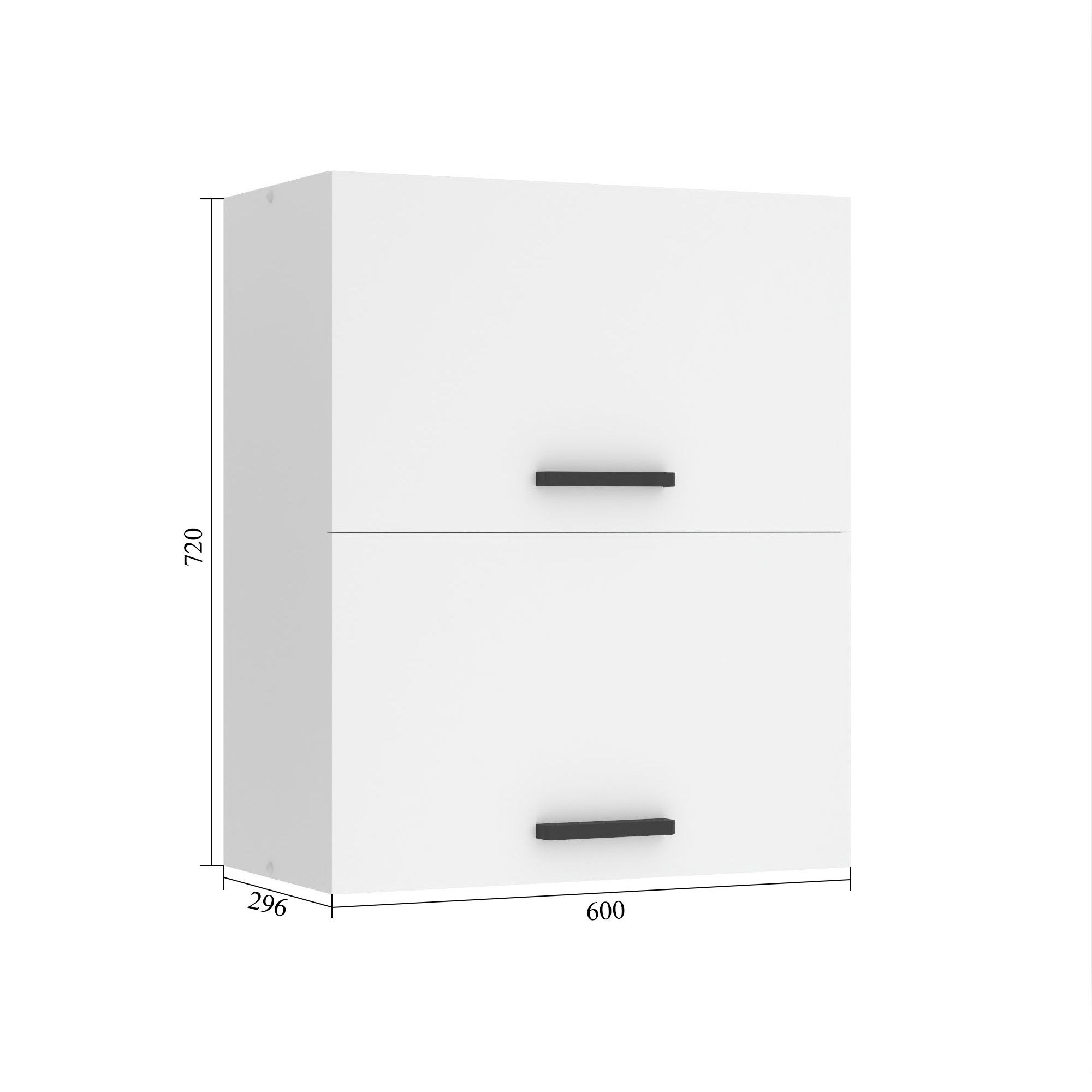 Belini Mobile da cucina Premium Versione completa superiore 60 cm Grigio Antracite Glamour Wood Produttore TOR SGP2-60/0/WT/GW/0/B1/PP