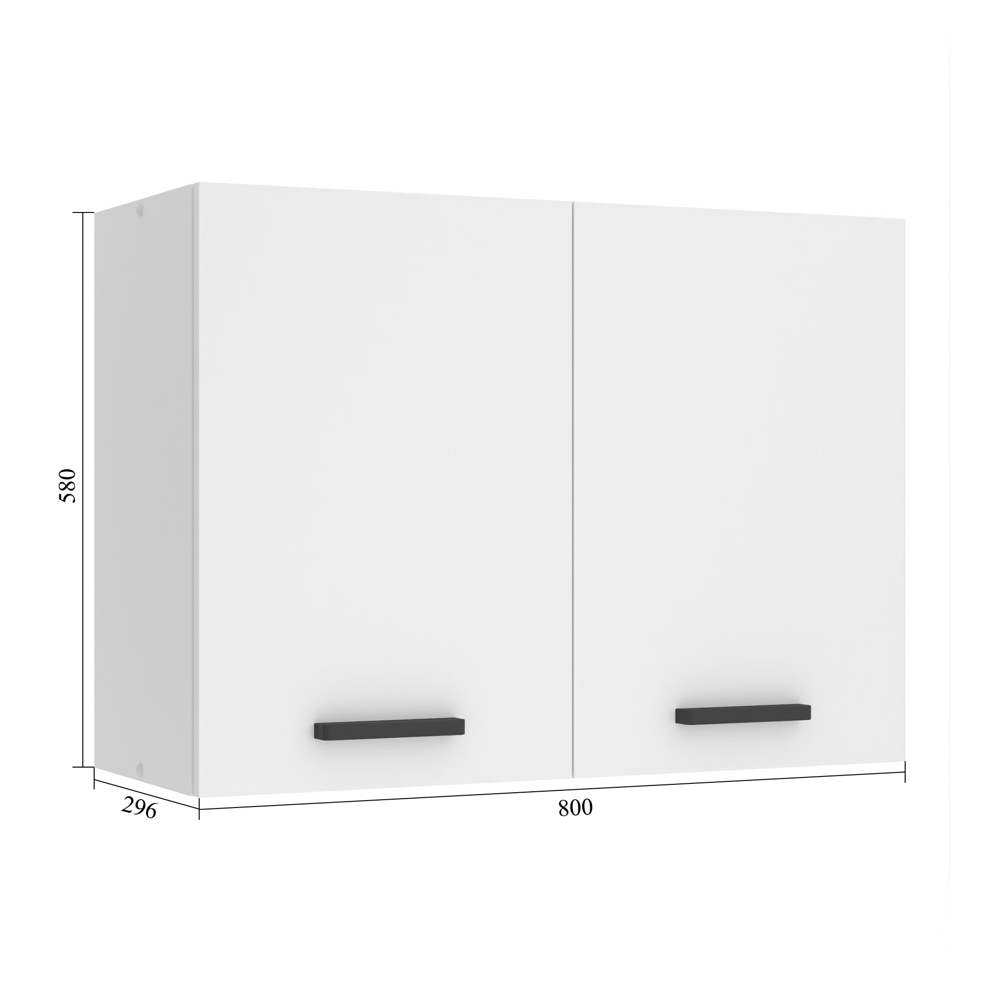Belini Mobile da cucina Premium Versione completa superiore 80 cm Grigio Antracite Glamour Wood Produttore TOR SG80/0/WT/GW/0/B1/PP