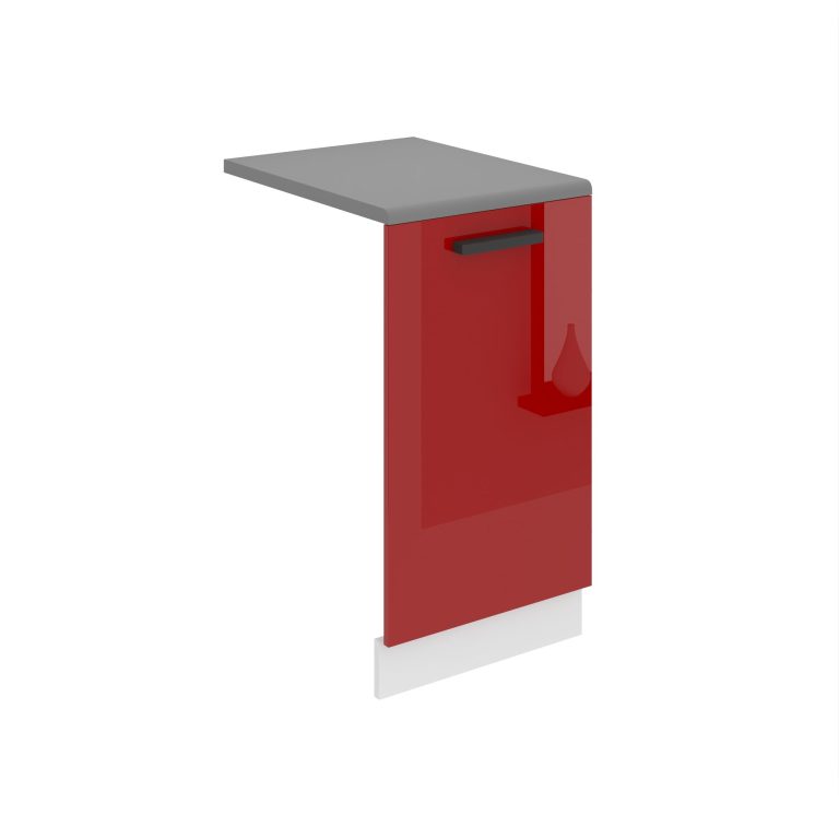Belini pannello frontale inferiore Belini bianco opaco Premium Versione completa 45 cm rosso lucido con piano di lavoro Produttore INF PZ45/0/WT/R/B/B1/PP






